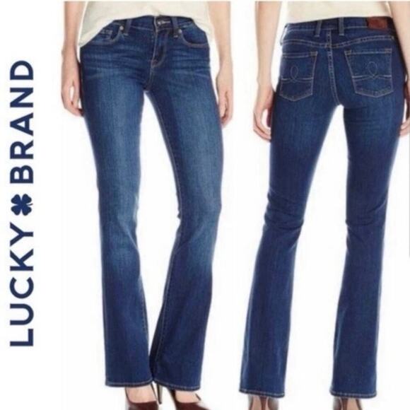 Lucky Brand Sofia Boot Cut Jeans Dark Wash Mid Rise Women’s Size 14/32 - Picture 1 of 13